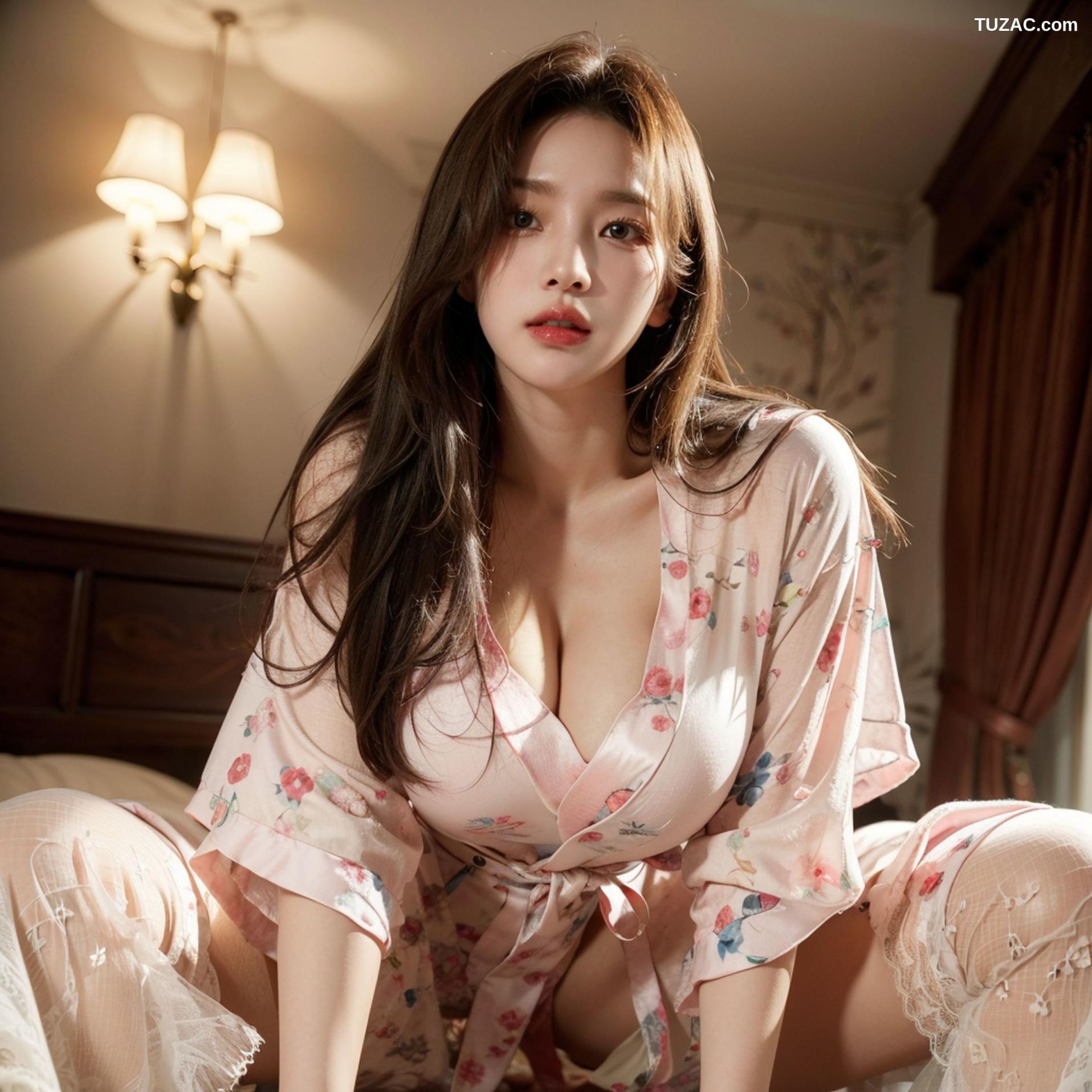 AI美女-拟实-粉色睡衣床上诱惑-18禁