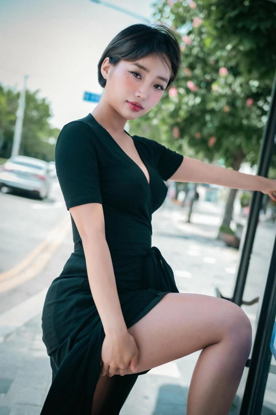 Booty Queen 公园黑裙