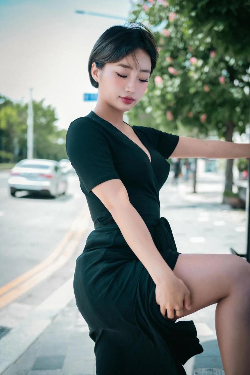 Booty Queen 公园黑裙